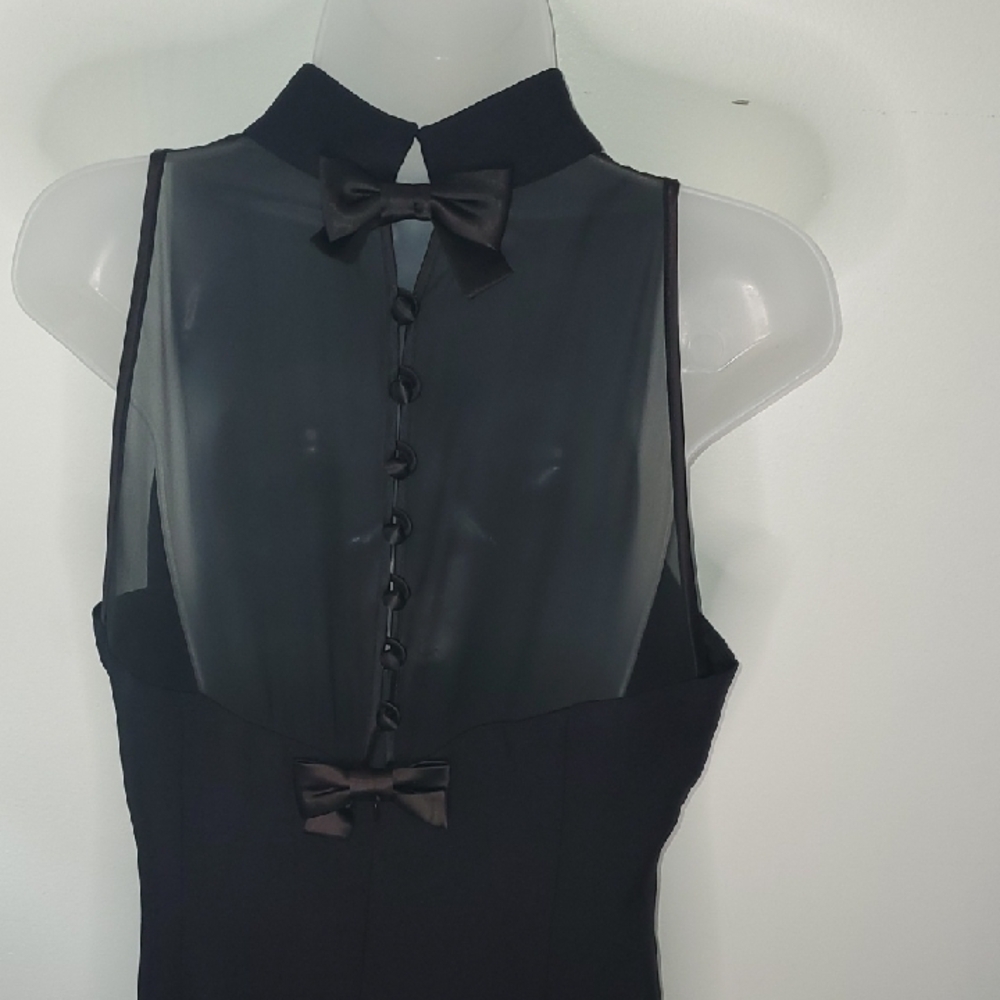 Donna Ricco Black Backless Dress - Picture 4 of 8